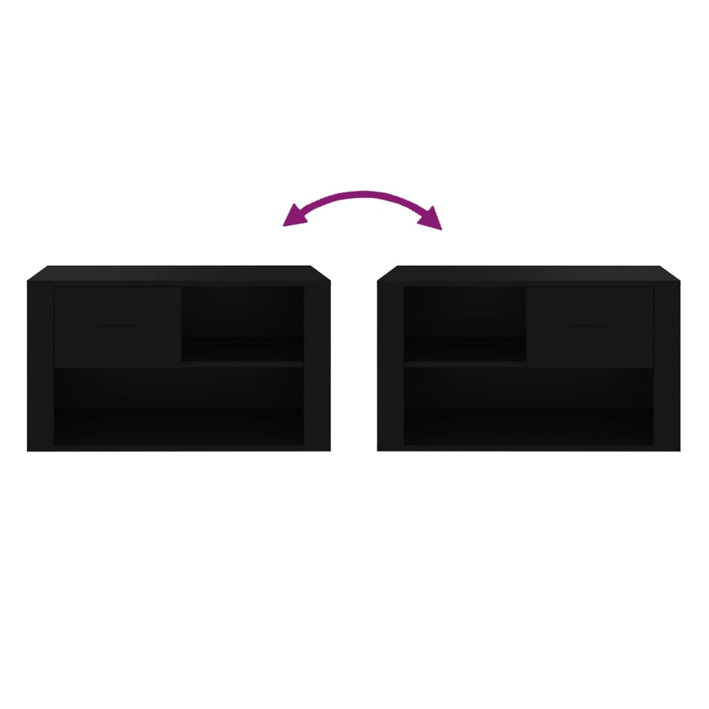 Shoe Cabinet 80X35X45 Cm Engineered Wood