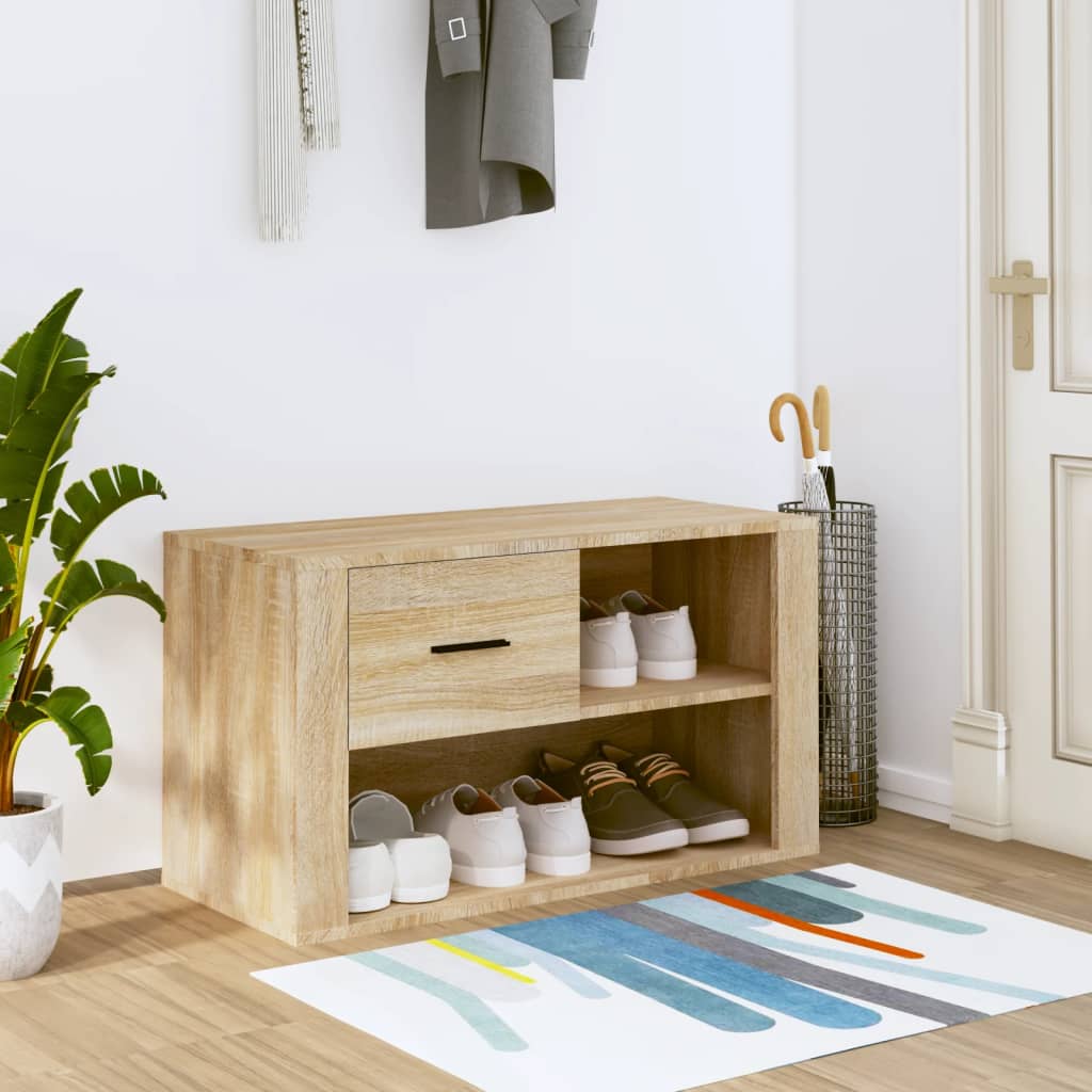 Shoe Cabinet 80X35X45 Cm Engineered Wood