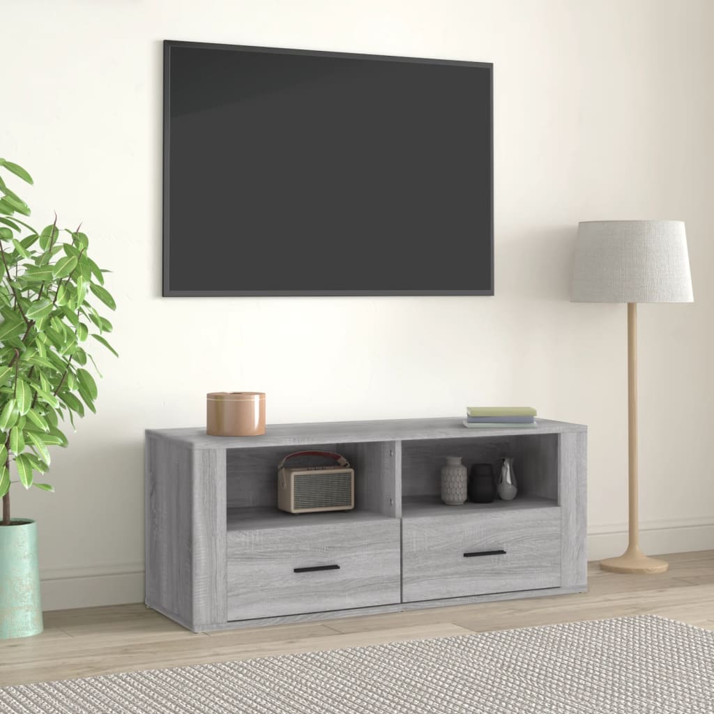Tv Cabinet 100X35X40 Cm Engineered Wood