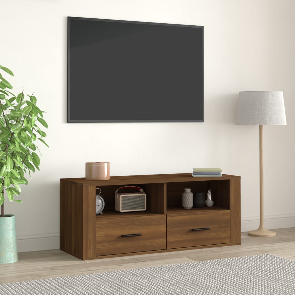 Tv Cabinet 100X35X40 Cm Engineered Wood