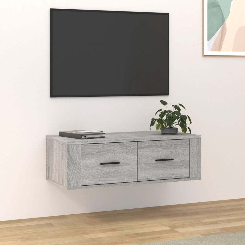 Hanging Tv Cabinet 80X36X25 Cm Engineered Wood
