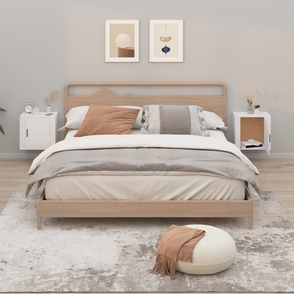 Wall-Mounted Bedside Cabinet 50X30X47 Cm