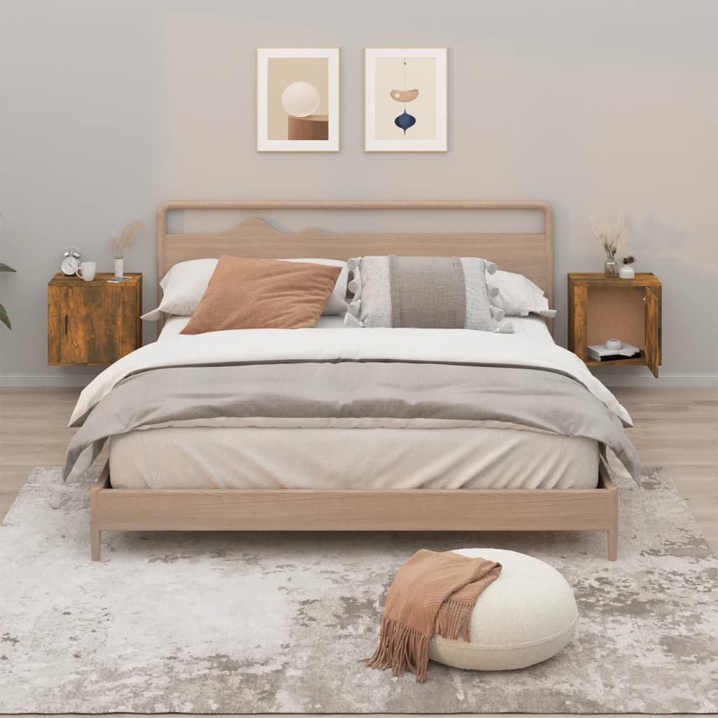 Wall-Mounted Bedside Cabinet 50X30X47 Cm