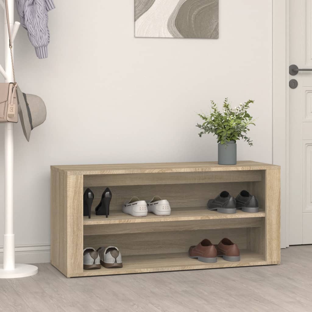 Shoe Rack 100X35X45 Cm Engineered Wood