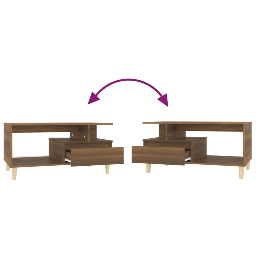 Coffee Table 90X49X45 Cm Engineered Wood