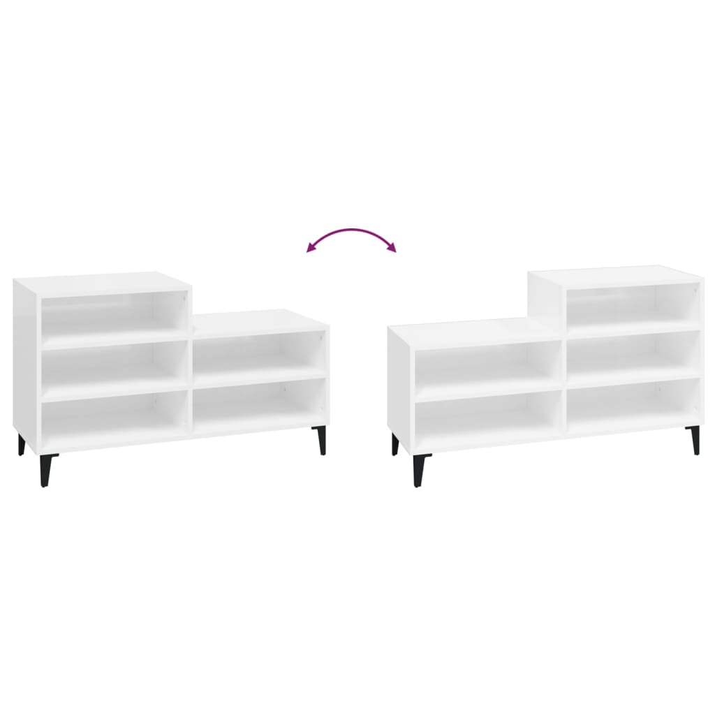 Shoe Cabinet 102X36X60 Cm Engineered Wood