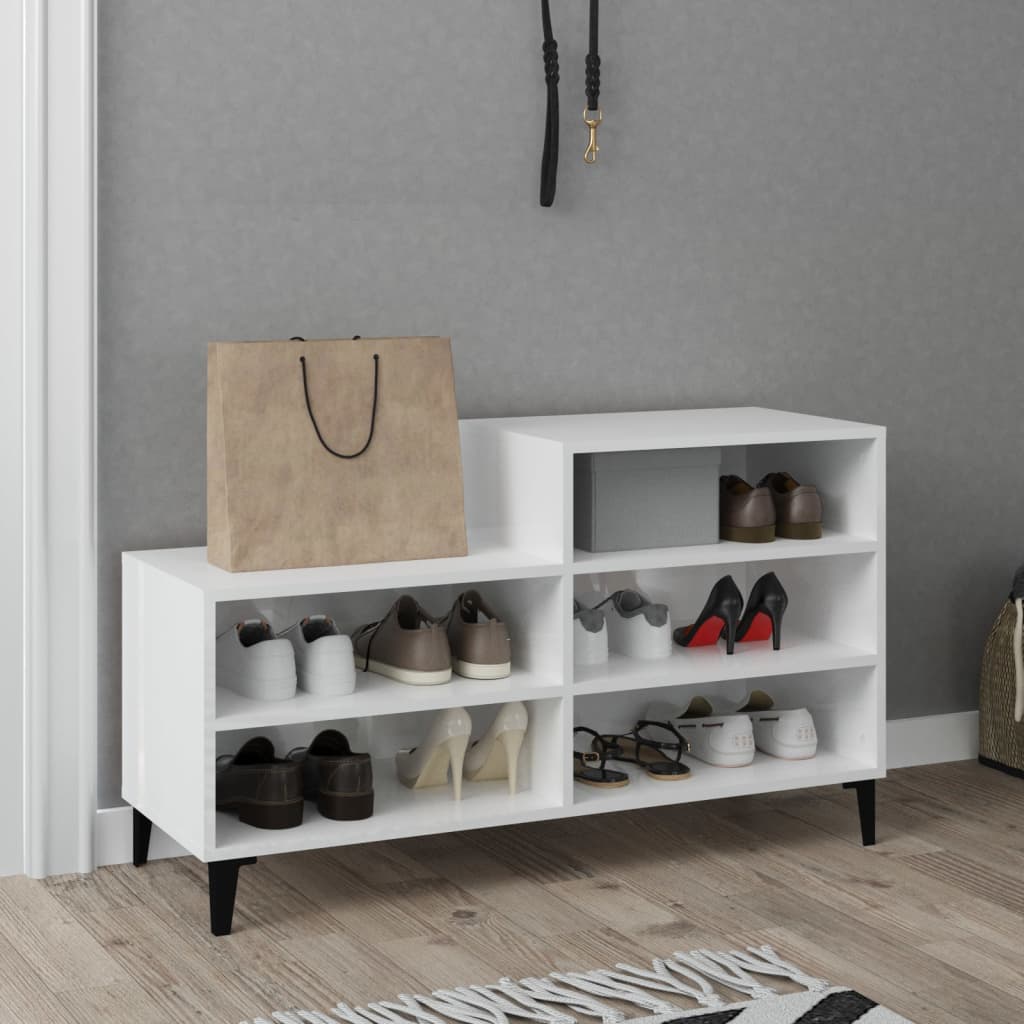 Shoe Cabinet 102X36X60 Cm Engineered Wood