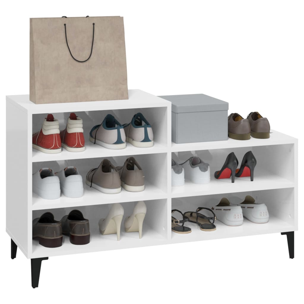 Shoe Cabinet 102X36X60 Cm Engineered Wood