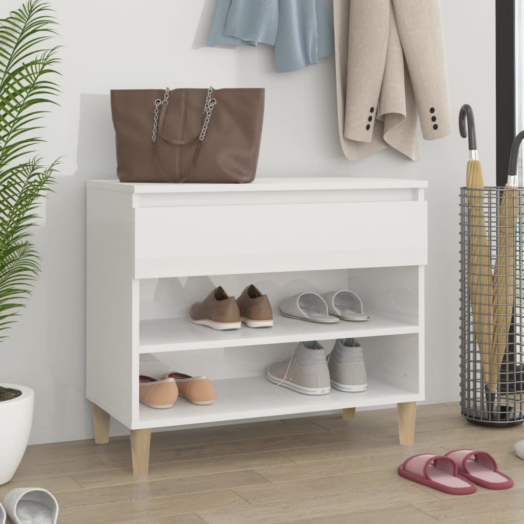 Shoe Cabinet 70X36X60 Cm Engineered Wood