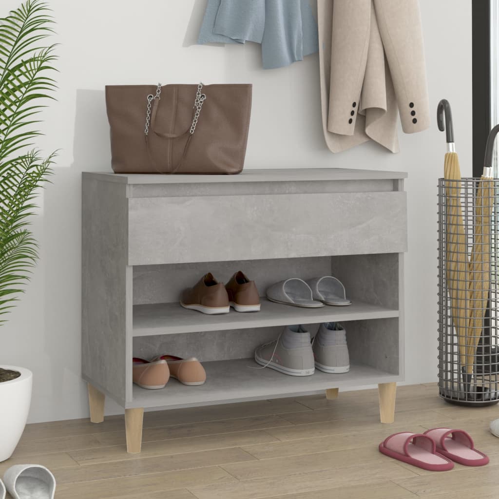 Shoe Cabinet 70X36X60 Cm Engineered Wood