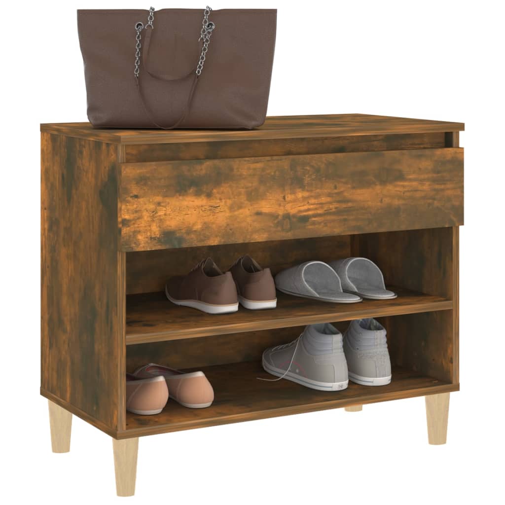 Shoe Cabinet 70X36X60 Cm Engineered Wood
