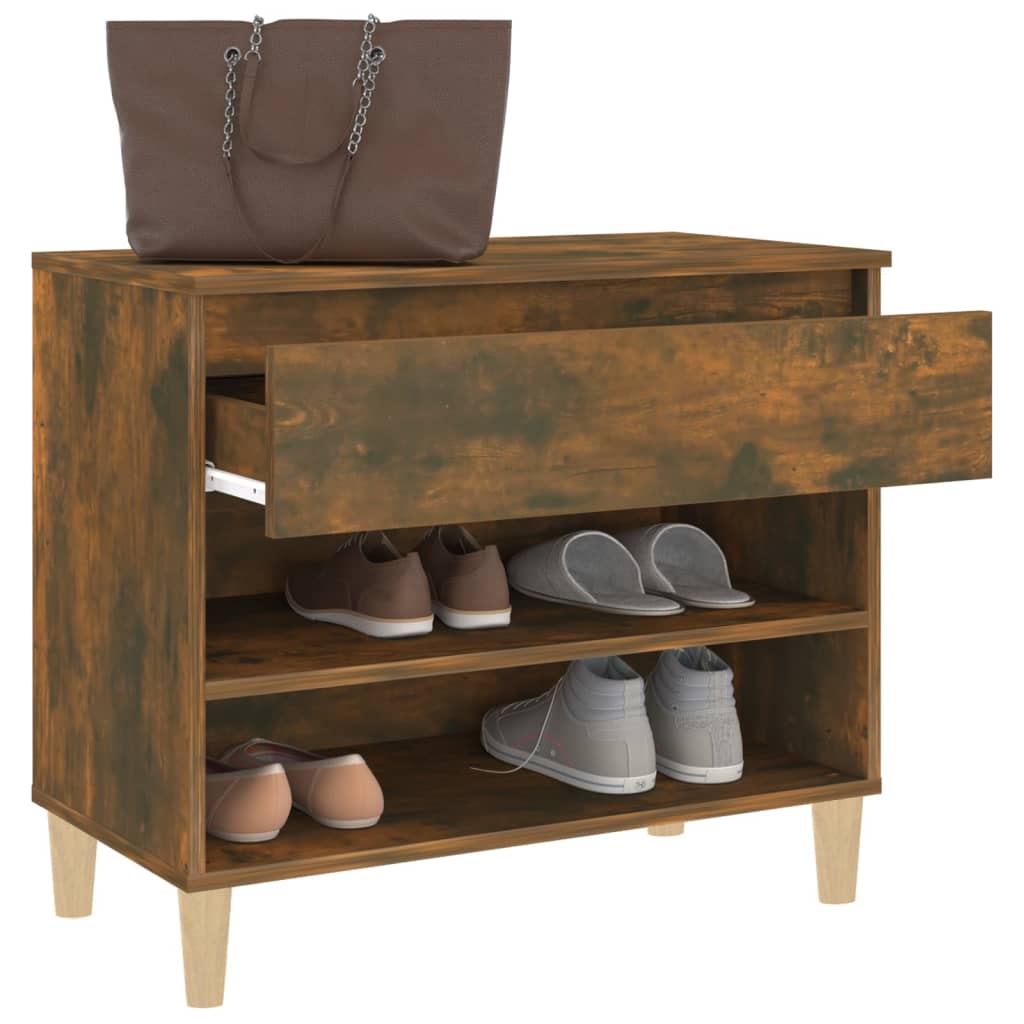 Shoe Cabinet 70X36X60 Cm Engineered Wood