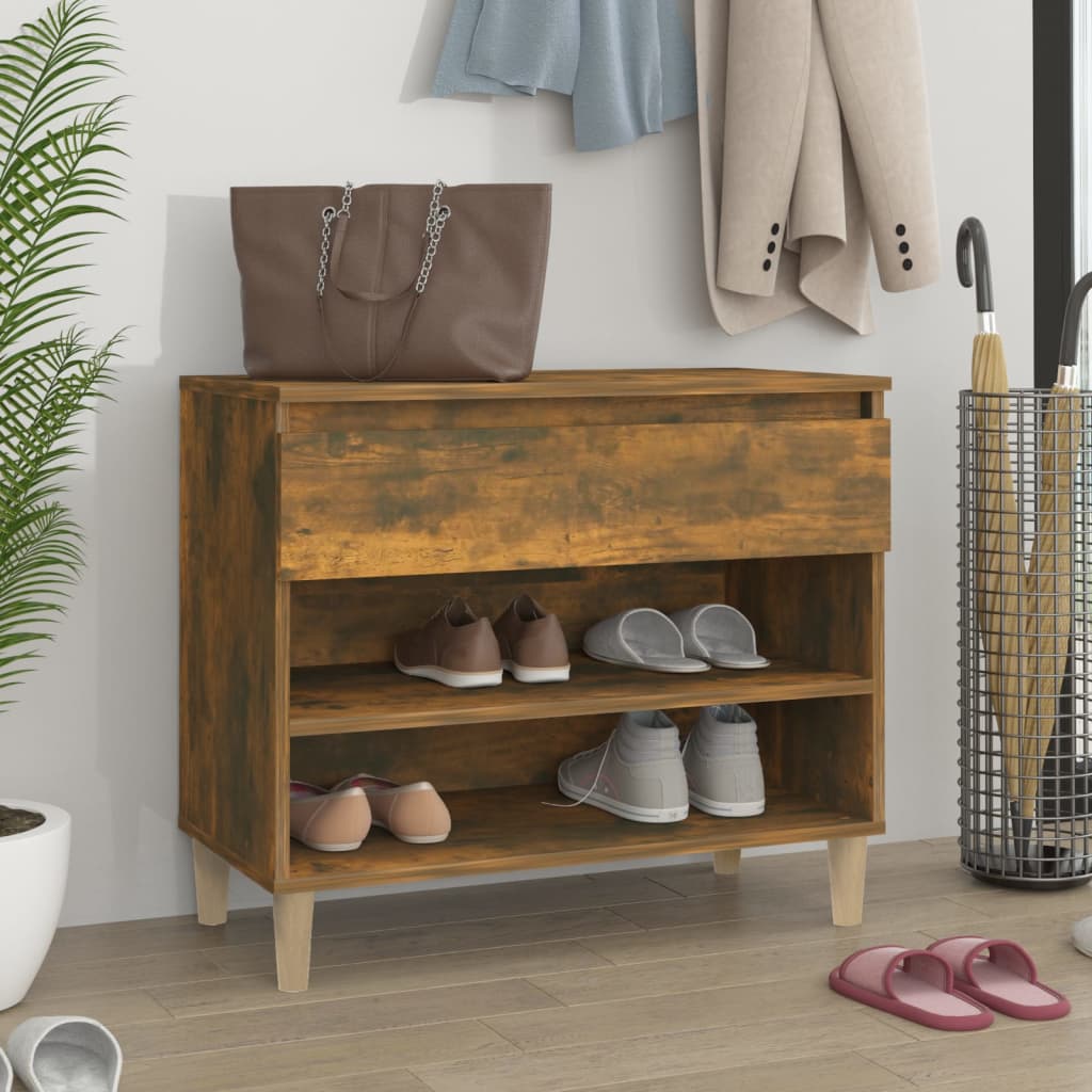 Shoe Cabinet 70X36X60 Cm Engineered Wood