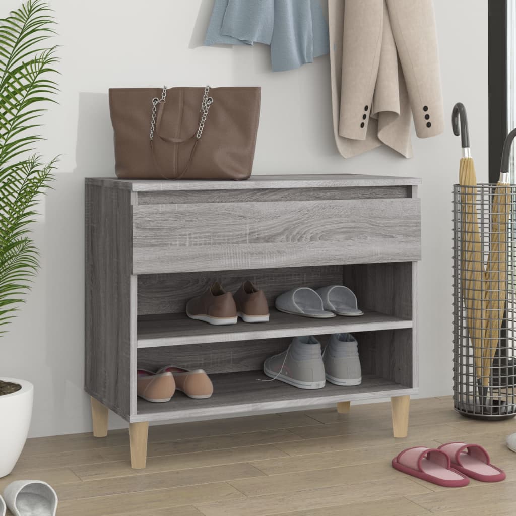 Shoe Cabinet 70X36X60 Cm Engineered Wood