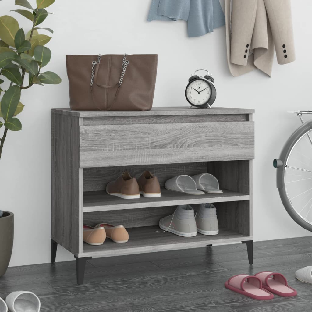 Shoe Cabinet 70X36X60 Cm Engineered Wood