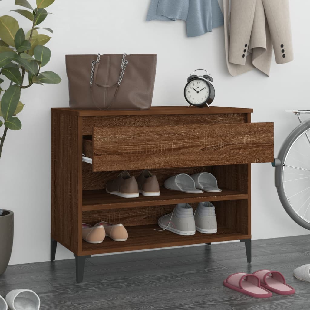 Shoe Cabinet 70X36X60 Cm Engineered Wood