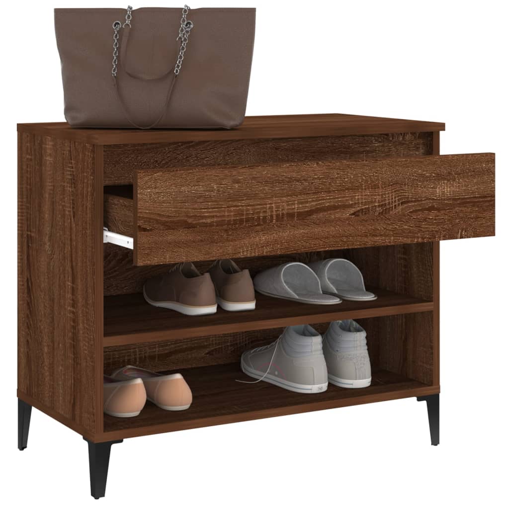 Shoe Cabinet 70X36X60 Cm Engineered Wood