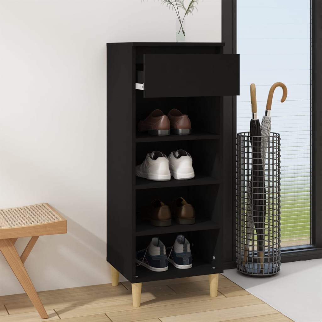 Shoe Cabinet 40X36X105 Cm Engineered Wood