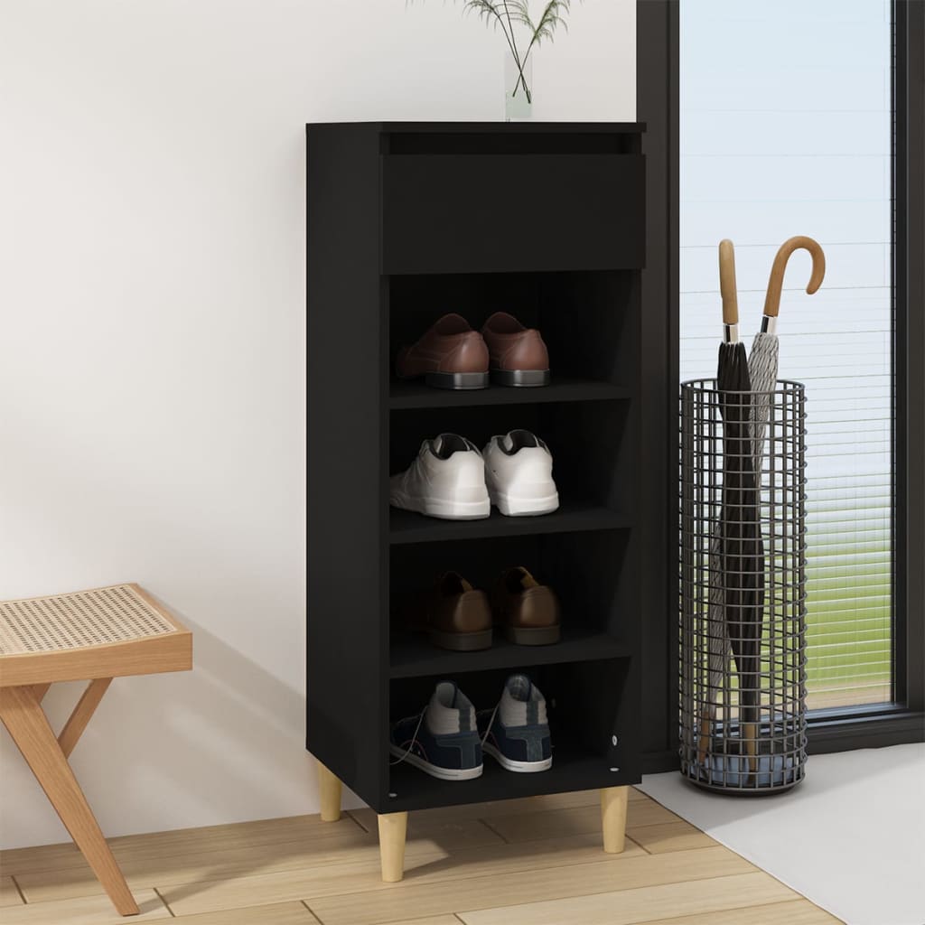 Shoe Cabinet 40X36X105 Cm Engineered Wood