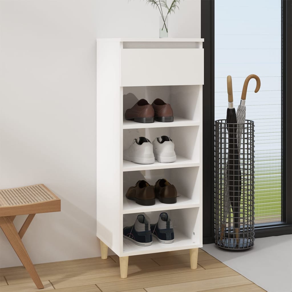 Shoe Cabinet 40X36X105 Cm Engineered Wood