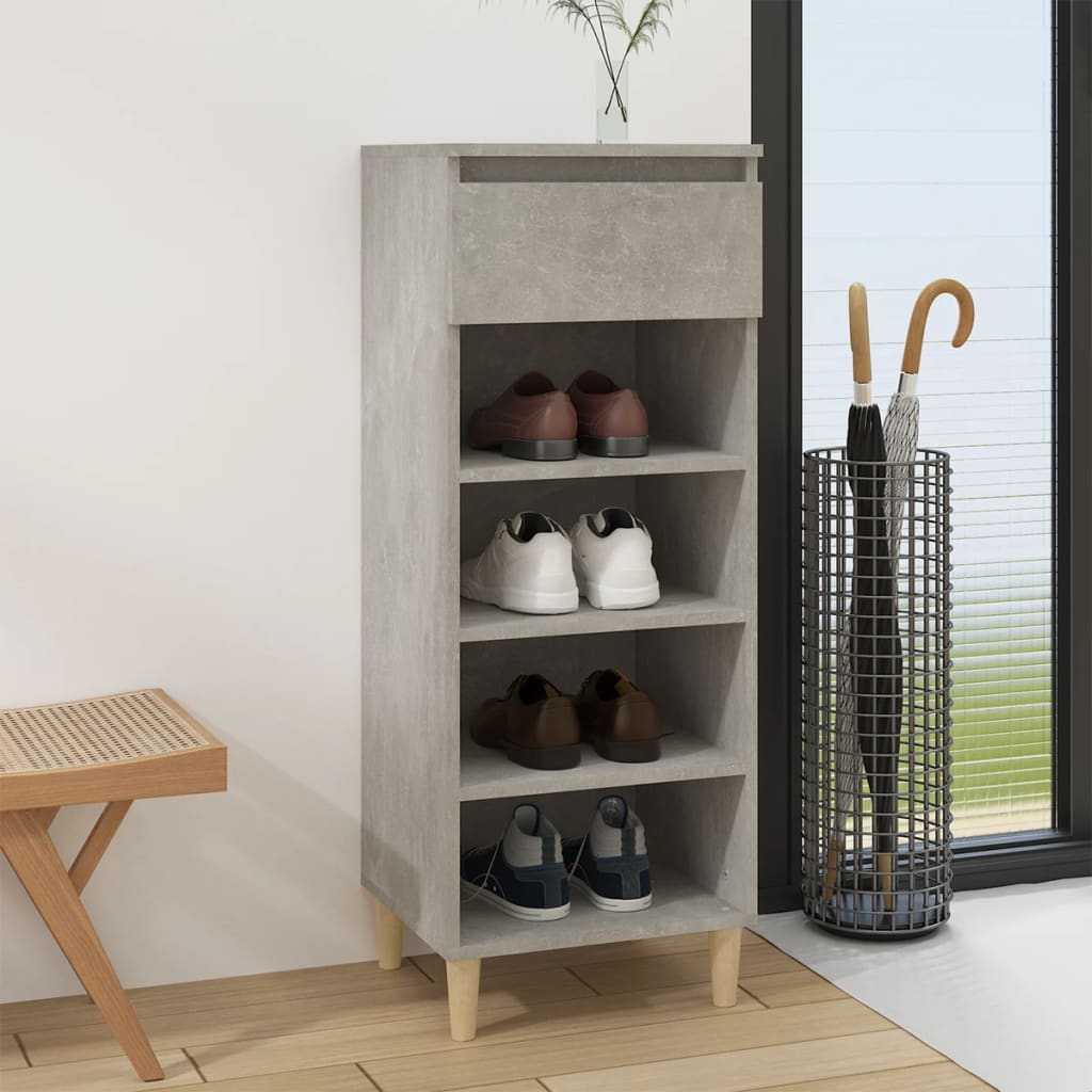 Shoe Cabinet 40X36X105 Cm Engineered Wood