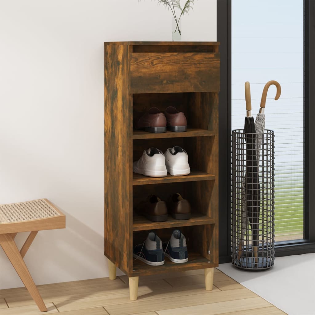 Shoe Cabinet 40X36X105 Cm Engineered Wood