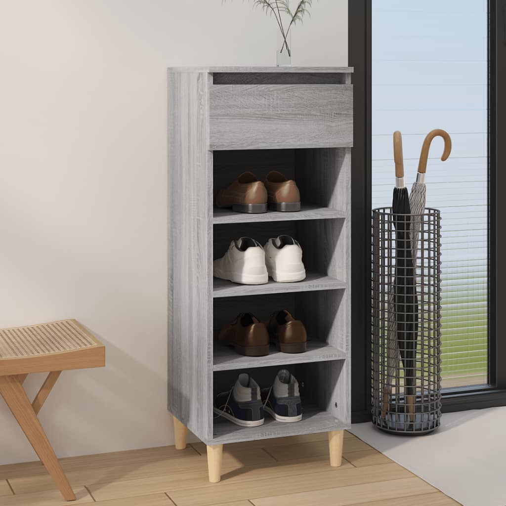 Shoe Cabinet 40X36X105 Cm Engineered Wood