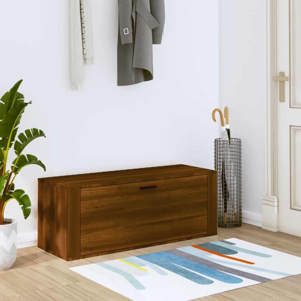 Wall Shoe Cabinet 100X35X38 Cm Engineered Wood