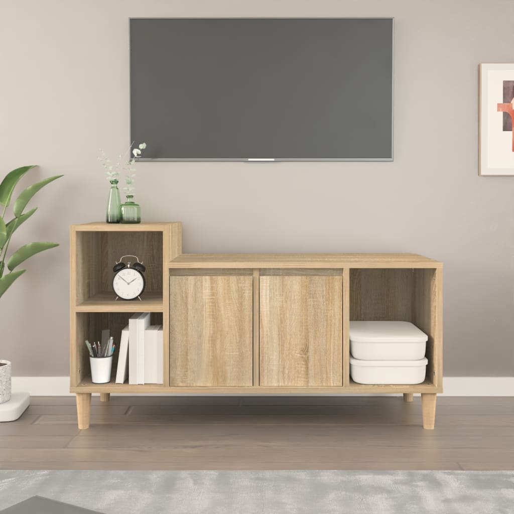 Tv Cabinet 100X35X55 Cm Engineered Wood