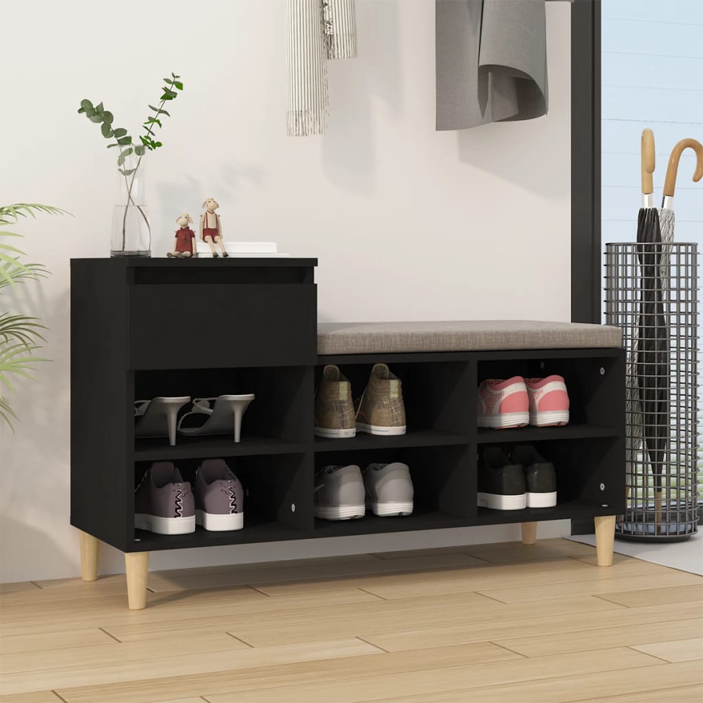 Shoe Cabinet 102X36X60 Cm Engineered Wood
