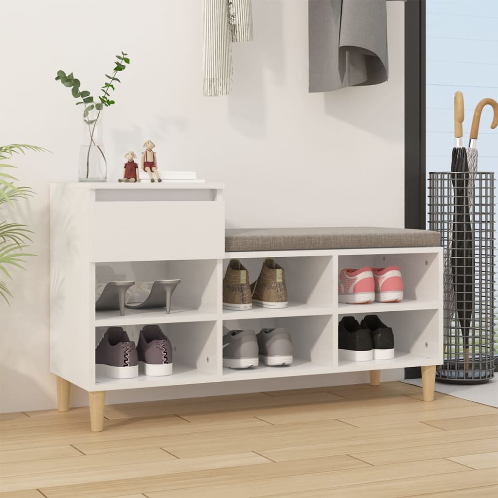 Shoe Cabinet 102X36X60 Cm Engineered Wood