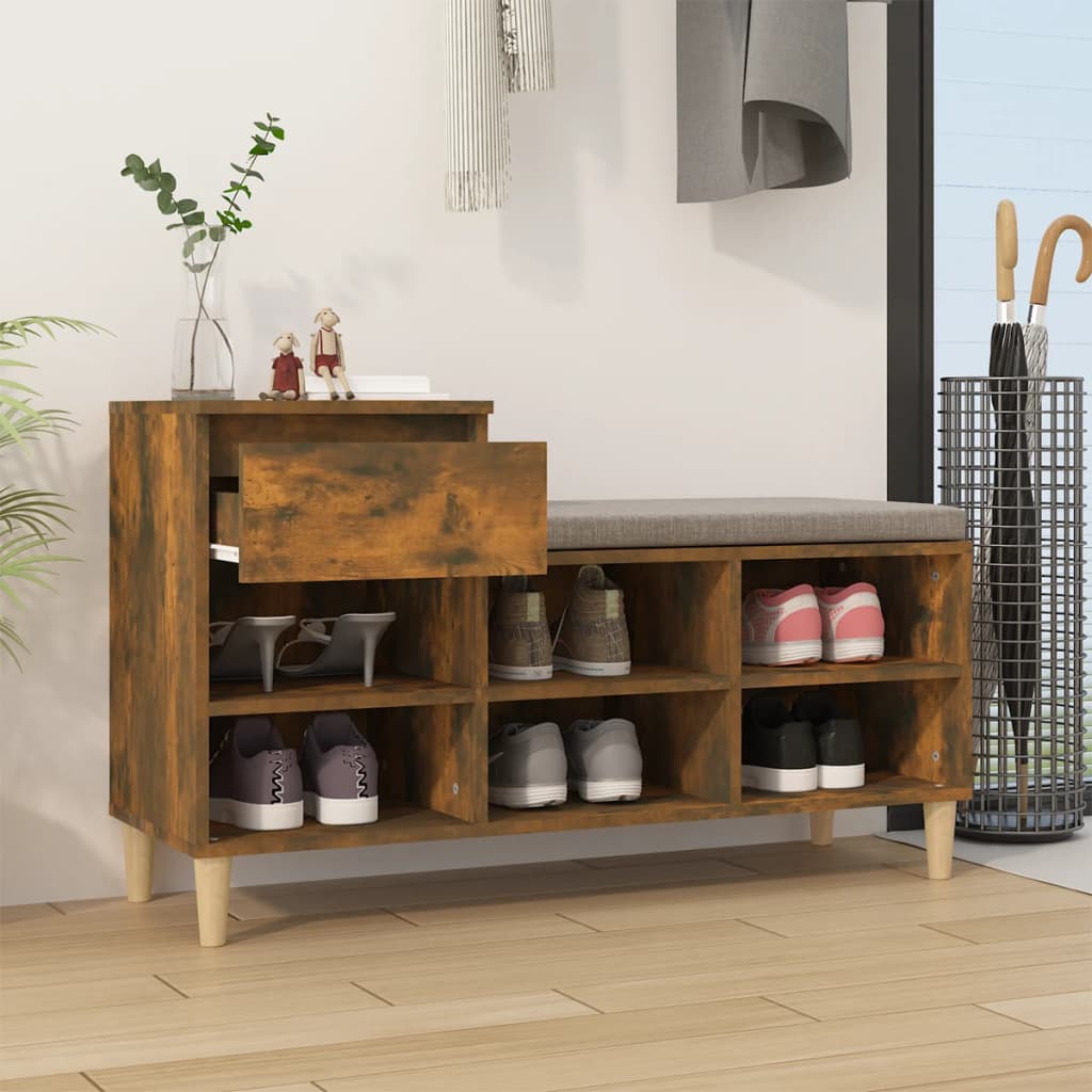 Shoe Cabinet 102X36X60 Cm Engineered Wood