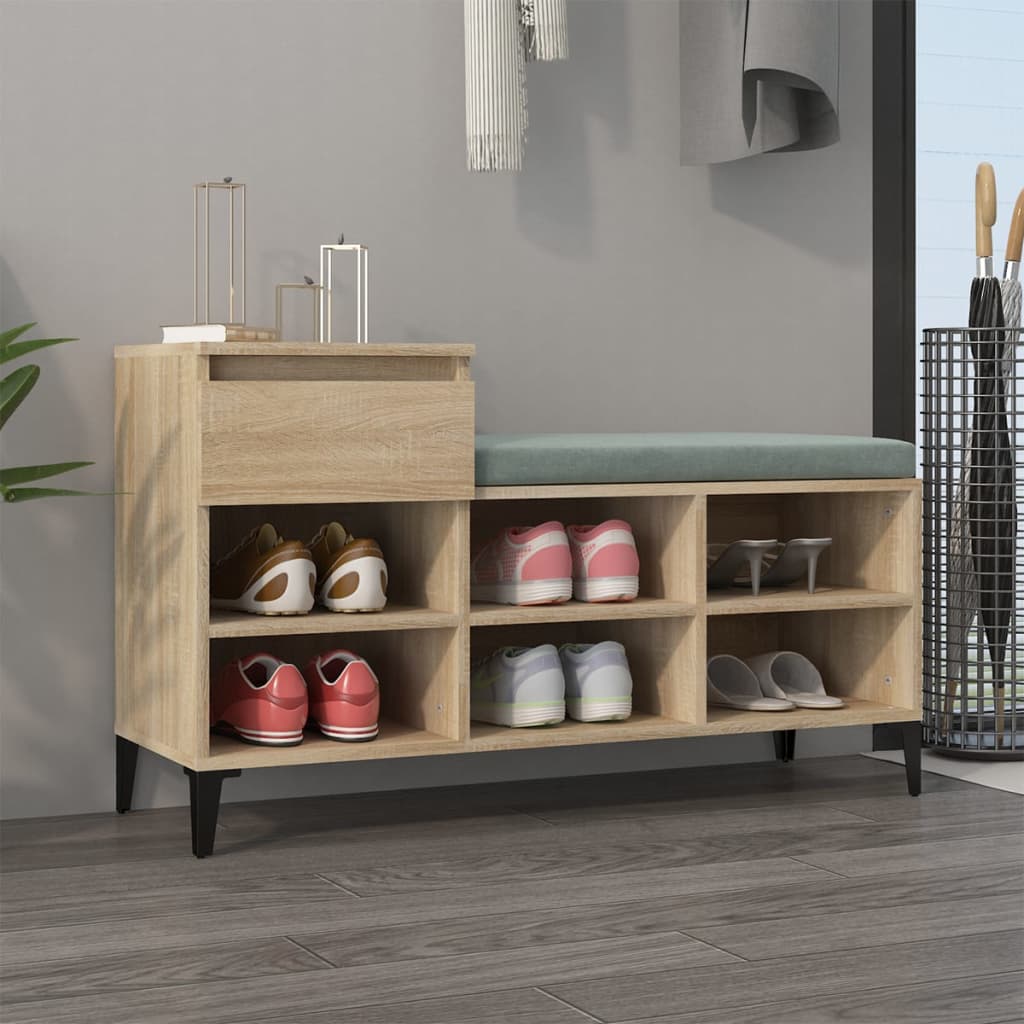Shoe Cabinet 102X36X60 Cm Engineered Wood