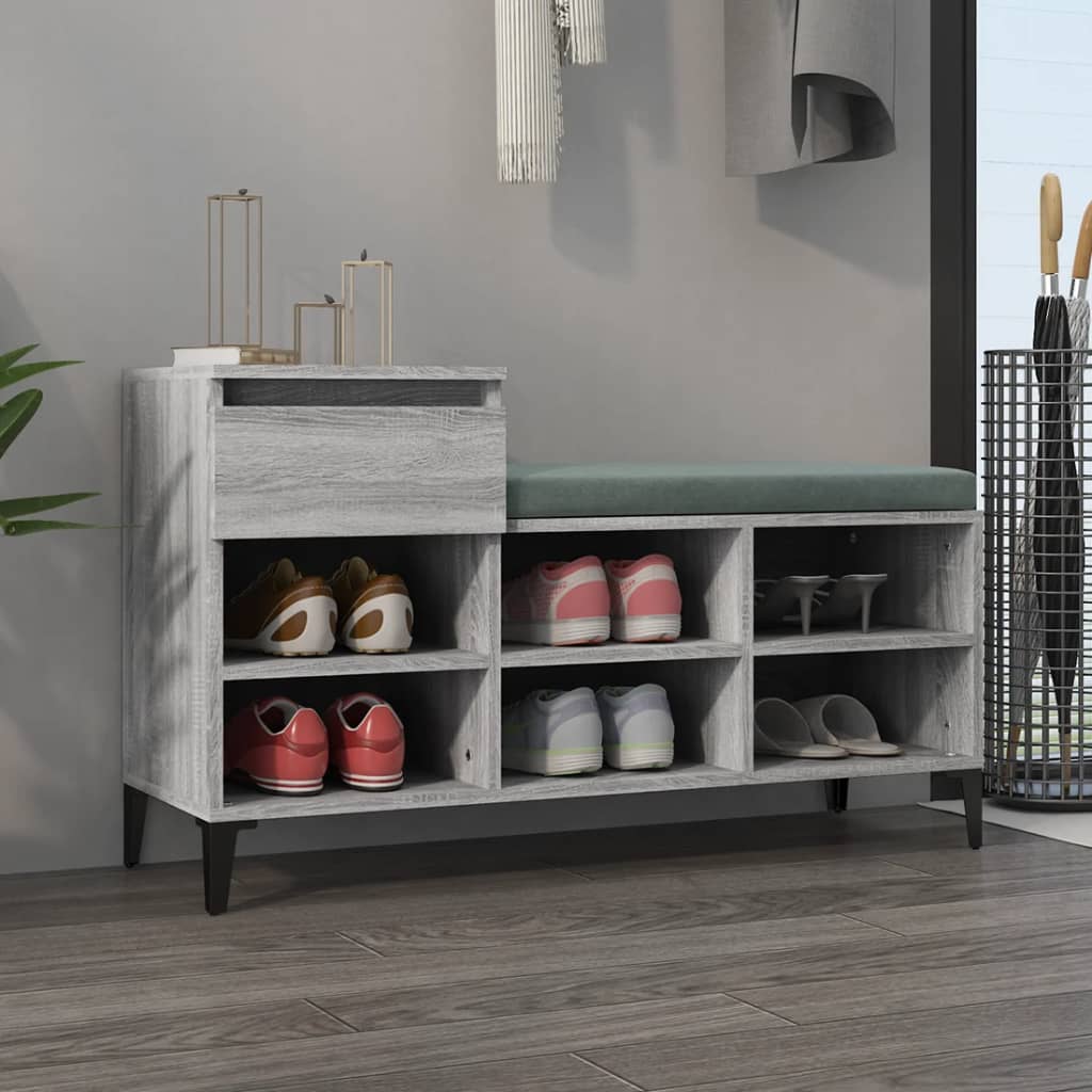 Shoe Cabinet 102X36X60 Cm Engineered Wood