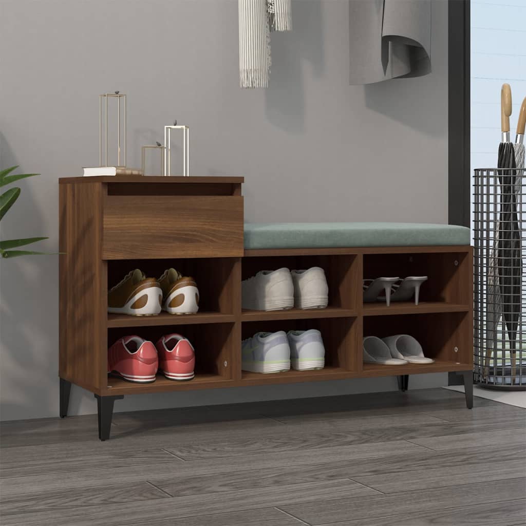 Shoe Cabinet 102X36X60 Cm Engineered Wood