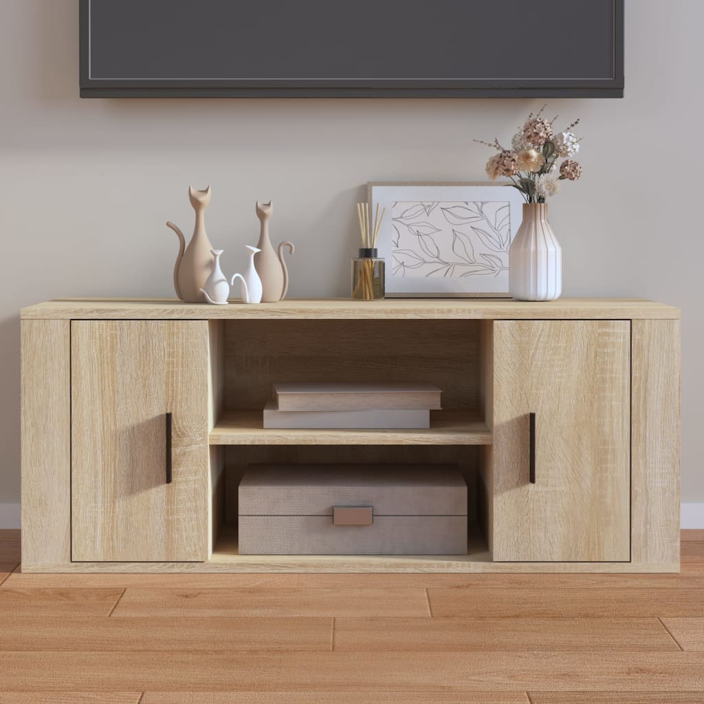 Tv Cabinet 100X35X40 Cm Engineered Wood