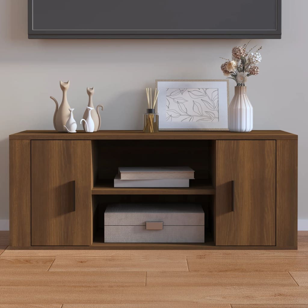 Tv Cabinet 100X35X40 Cm Engineered Wood