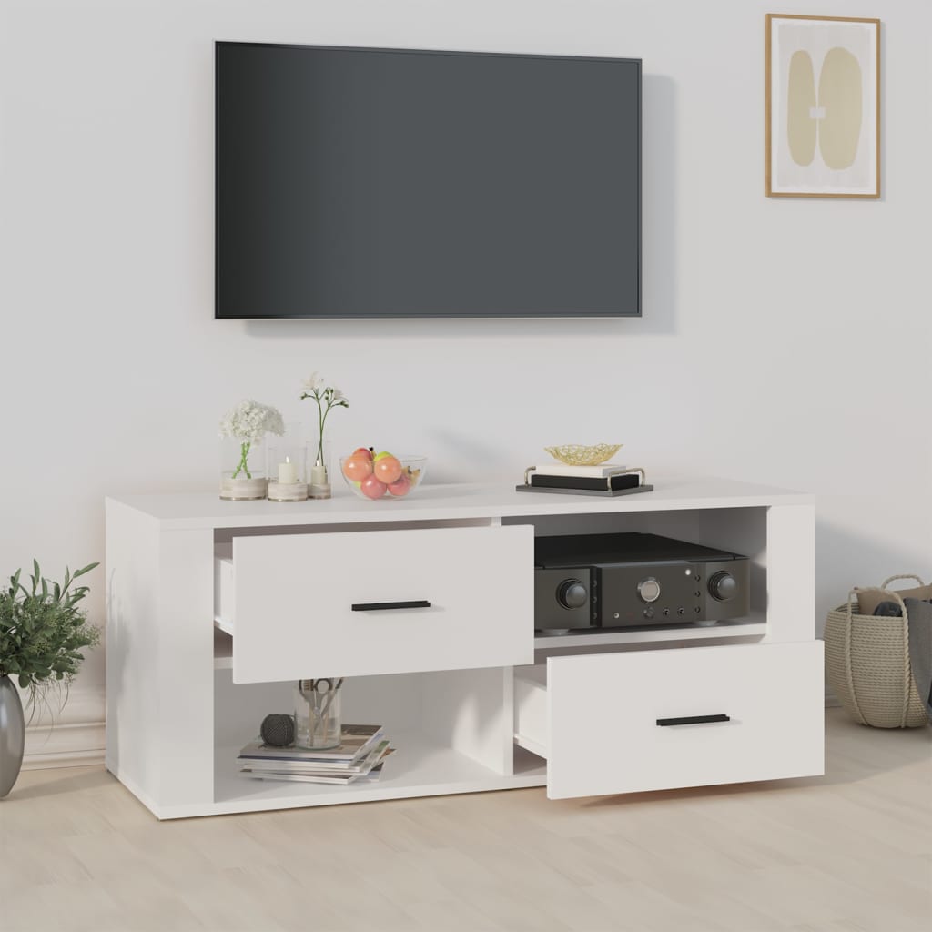 Tv Cabinet 100X35X40 Cm Engineered Wood