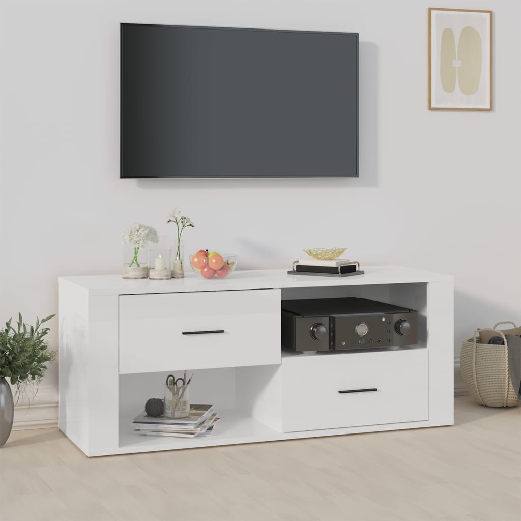 Tv Cabinet 100X35X40 Cm Engineered Wood