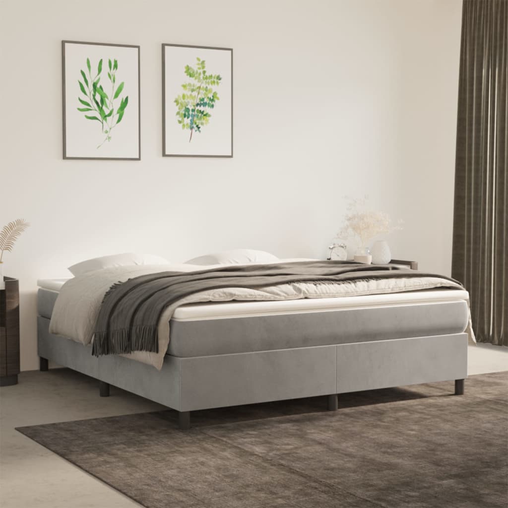 Bed Frame Without Mattress Super King Velvet (Uk/Ie/Fi/No Only)