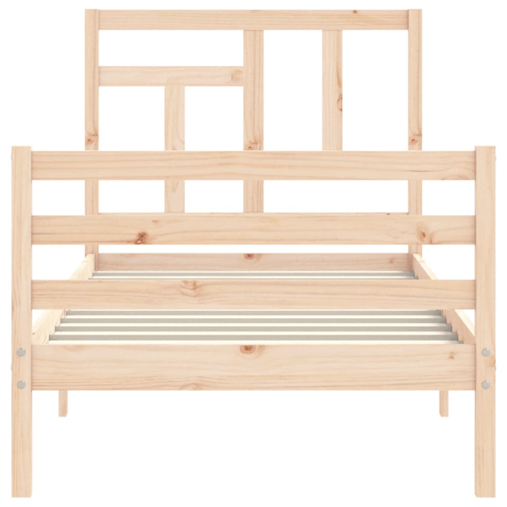 Bed Frame Without Mattress Small Single Solid Wood