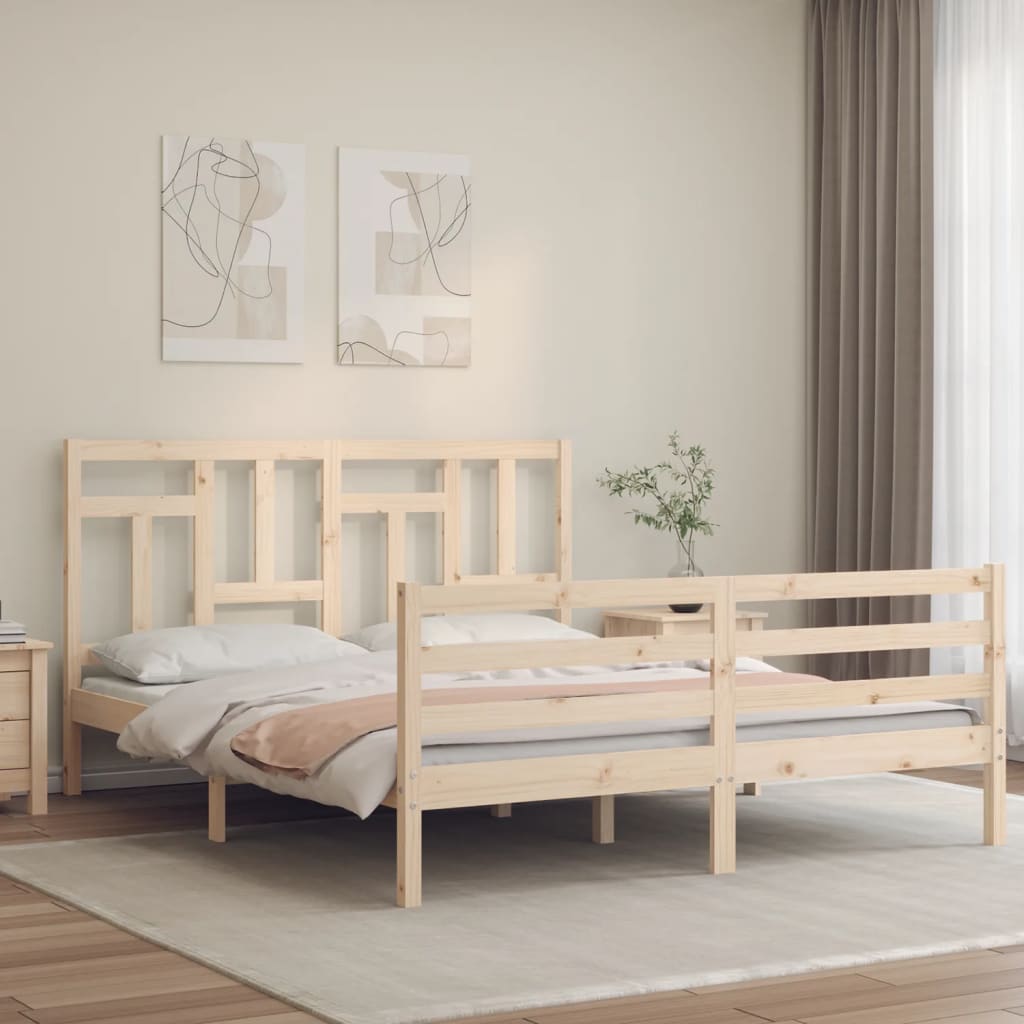 Bed Frame Without Mattress Small Single Solid Wood