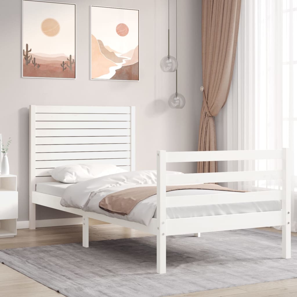 Bed Frame Without Mattress Small Double Solid Wood