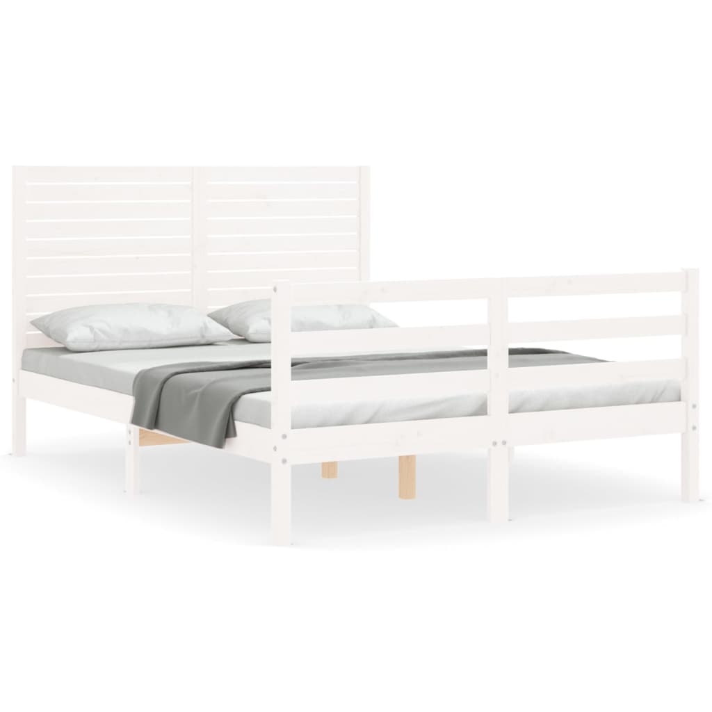 Bed Frame Without Mattress Small Double Solid Wood