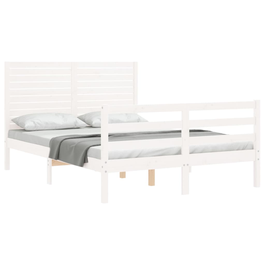 Bed Frame Without Mattress Small Double Solid Wood