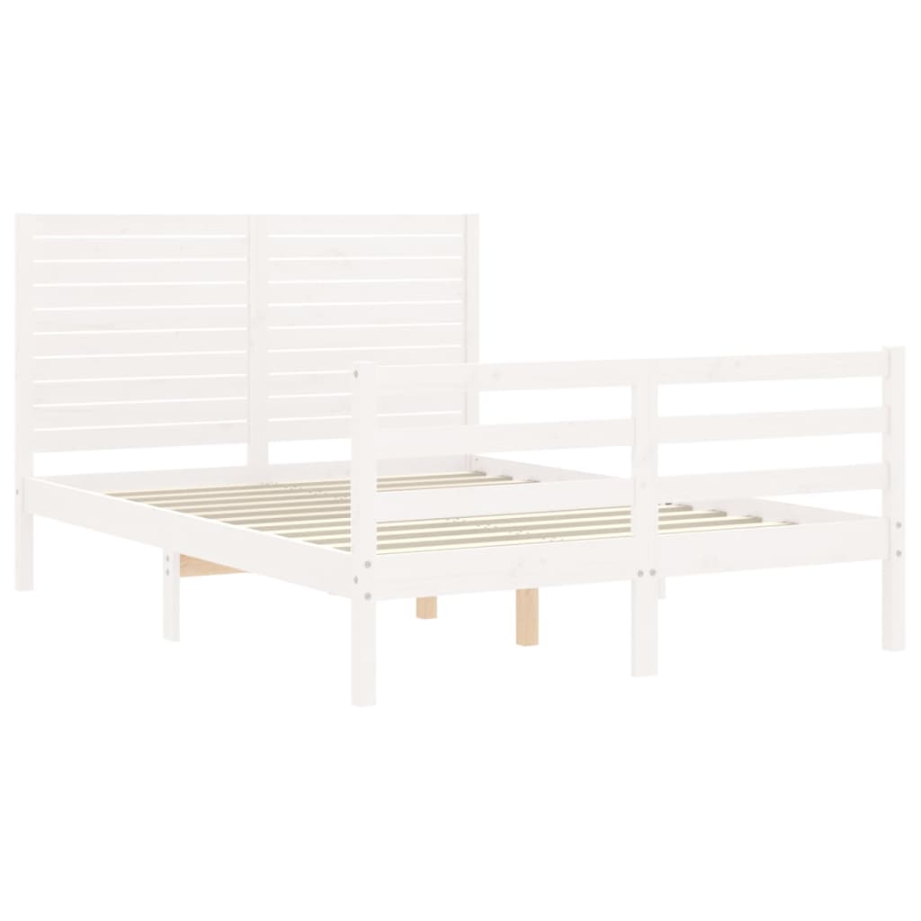 Bed Frame Without Mattress Small Double Solid Wood