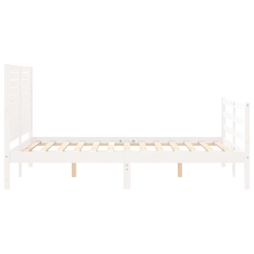 Bed Frame Without Mattress Small Double Solid Wood