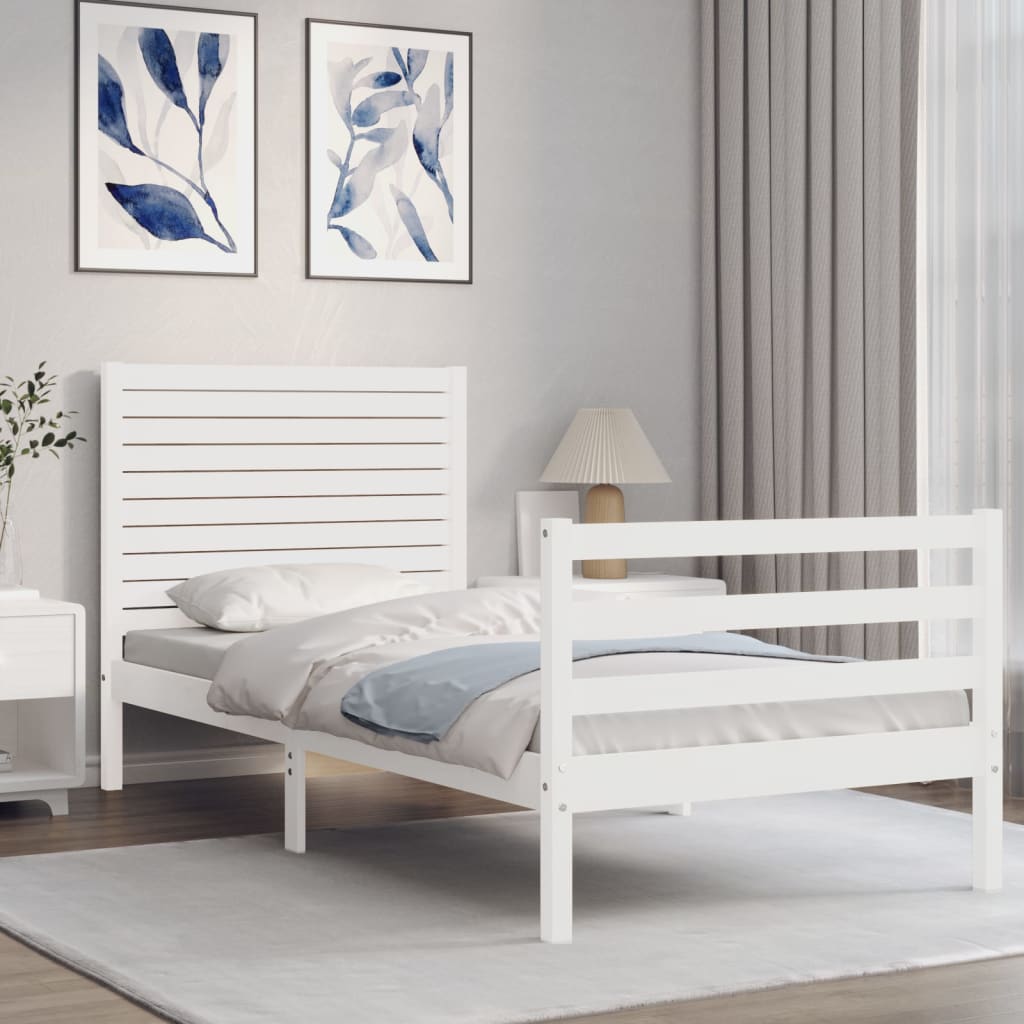 Bed Frame Without Mattress Small Double Solid Wood