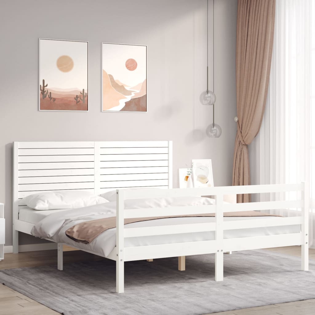 Bed Frame Without Mattress Small Double Solid Wood