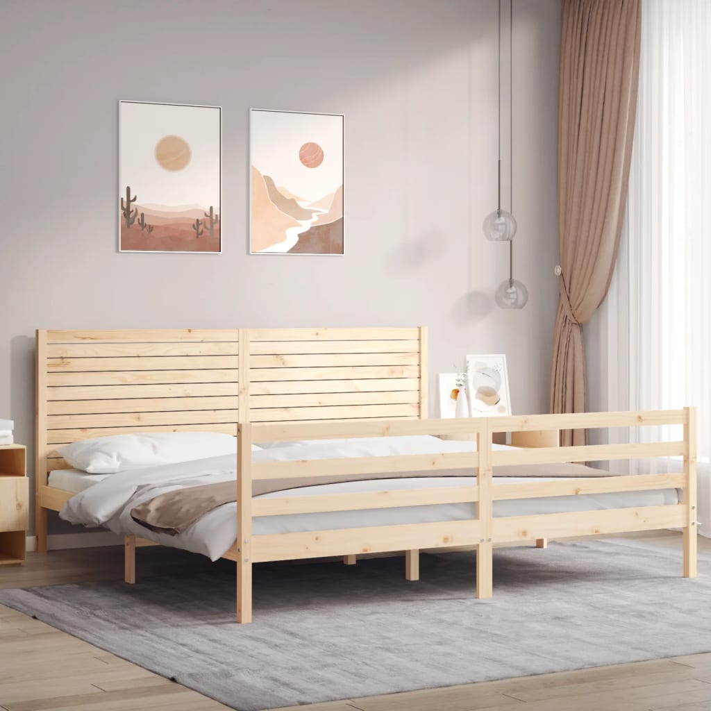 Bed Frame Without Mattress Small Double Solid Wood